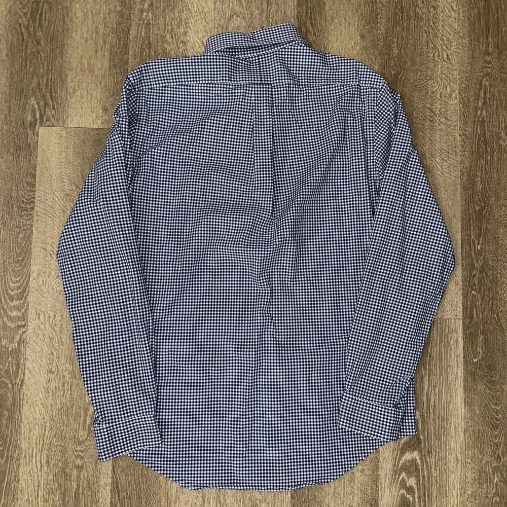 Polo Ralph Lauren Performance Long Sleeve Button Down Men's L Blue White Check